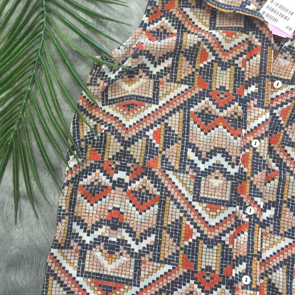 H&M Tribal Print Tank NWT Size 2 - Picture 3 of 4